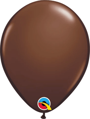 05 Inch Round Chocolate Brown Qualatex Plain Latex Balloons UNINFLATED