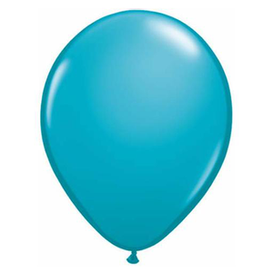 11 Inch Round Tropical Teal Qualatex Plain Latex Balloons UNINFLATED