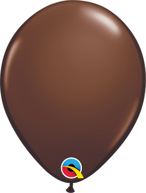 16 Inch Round Chocolate Brown Qualatex Latex Balloons UNINFLATED