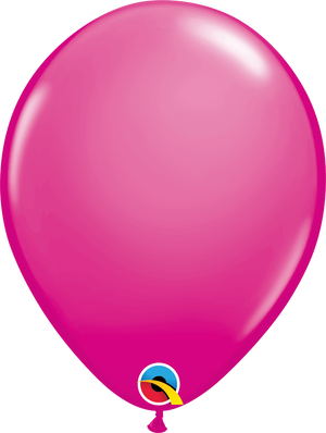 16 Inch Round Wild Berry Pink Qualatex Latex Balloons UNINFLATED