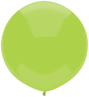 17 Inch Round Kiwi Lime Green Qualatex Latex Balloons UNINFLATED