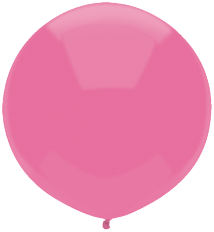 17 Inch Round Passion Pink Qualatex Latex Balloons UNINFLATED