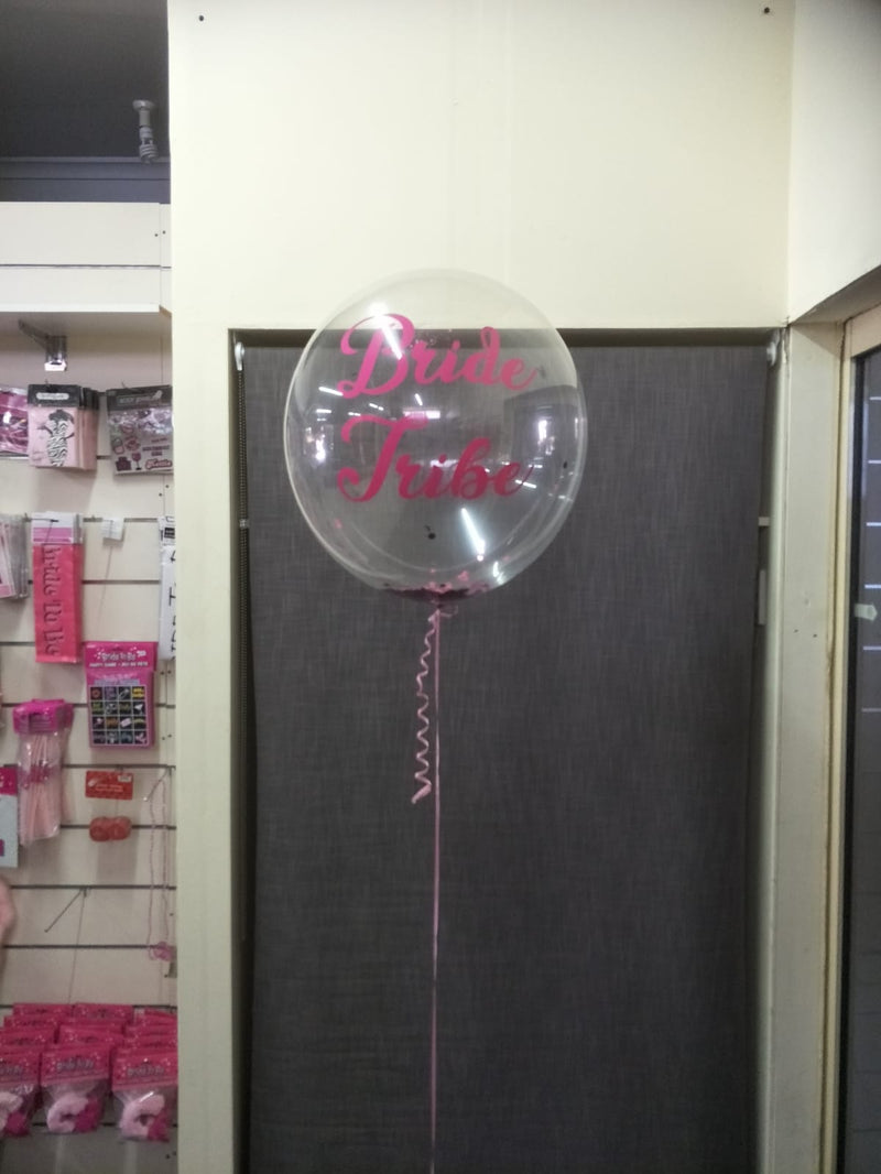 24 Inch Personalised Confetti Bubble Balloon – The Party Superstore