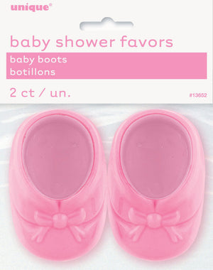 Baby Boots Pink Party Favors