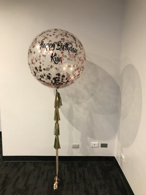 Giant 90cm (3ft) Confetti Personalised Balloon