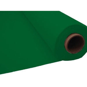 Festive Green Plastic Tablecover Roll