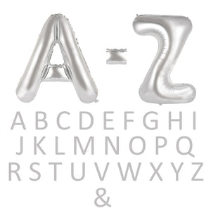 Silver Helium Inflated Letter Foil Balloon each