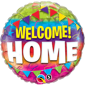 18 Inch Welcome Home  Foil Balloon UNINFLATED