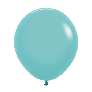 46 CM Round Fashion Aquamarine Sempertex Plain Latex Balloon UNINFLATED