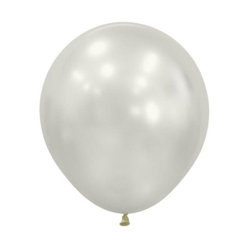 46 CM Silk Oyster White Sempertex Plain Latex Balloon UNINFLATED