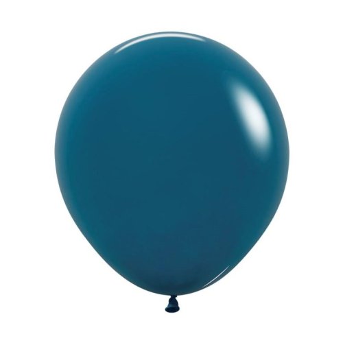46 CM Fashion Deep Teal Sempertex Plain Latex Balloon UNINFLATED