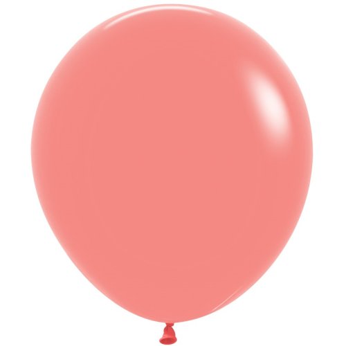 46 CM Fash Tropical Coral Sempertex Plain Latex Balloon UNINFLATED