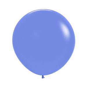 24 Inch (60 CM) Round Fashion Periwinkle Blue Sempertex Plain Latex Balloon UNINFLATED