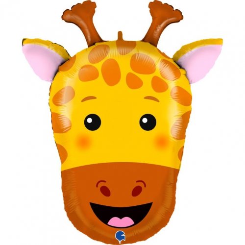 Giraffe Head Shape  SuperShape Foil Balloon UNINFLATED