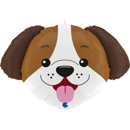 Dog Head SuperShape Foil Balloon UNINFLATED