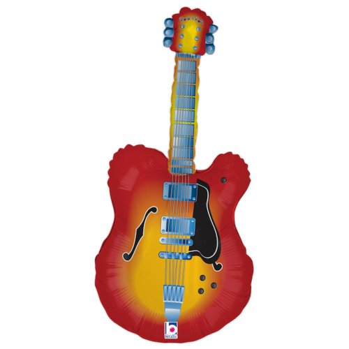 89cm Guitar Shape Foil Balloon UNINFLATED