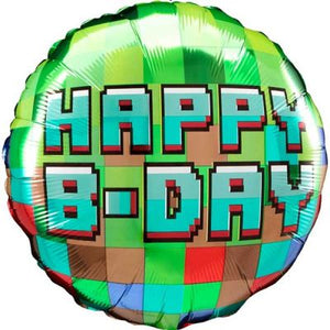 45cm TNT Party HBD Round Foil Balloon UNINFLATED