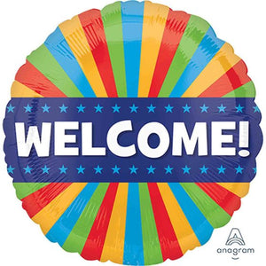 18 Inch Welcome Foil Balloon UNINFLATED