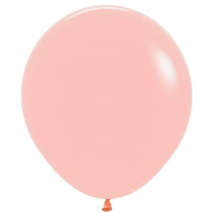 46 CM Round Matte Pastel Melon Sempertex Plain Latex Balloon UNINFLATED