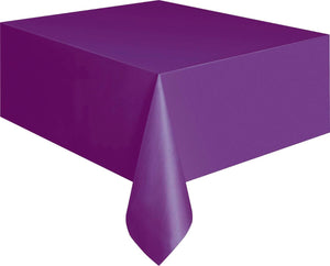 Purple Plastic Rectangle Table cover