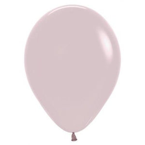 5 Inch Round Pastel Dusk Rose Sempertex Plain Latex Balloons UNINFLATED