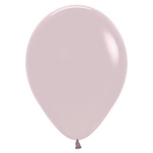 5 Inch Round Pastel Dusk Rose Sempertex Plain Latex Balloons UNINFLATED