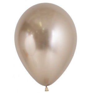5 Inch Round Reflex Champagne Sempertex Plain Latex Balloons UNINFLATED