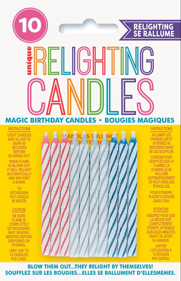 Magic spiral Relighting Birthday Candles