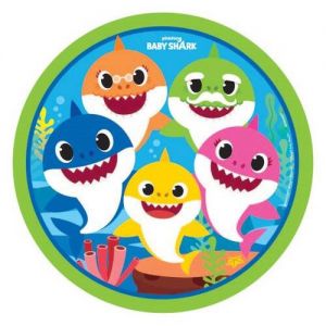 Baby Shark Party Paper Dinner Plates - Pack of 8