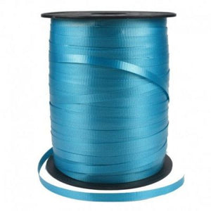 Teal Curling Balloon Ribbon