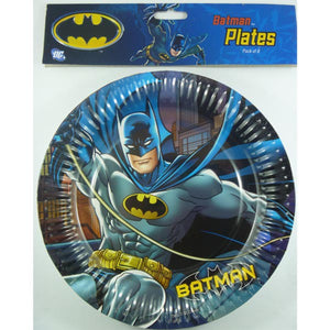 Batman Paper Round Lunch Plates - Pack of 8