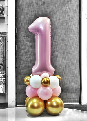 Birthday Number Balloon Column Adelaide Each