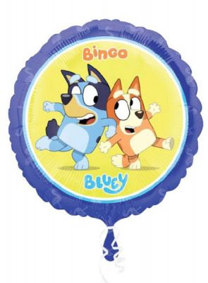 45cm Bluey Round Foil Balloon UNINFLATED