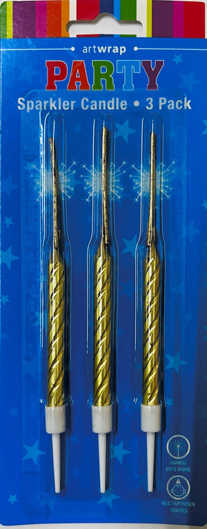 Sparkler Candles Gold