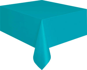 Caribbean Teal Plastic Rectangle Tablecover