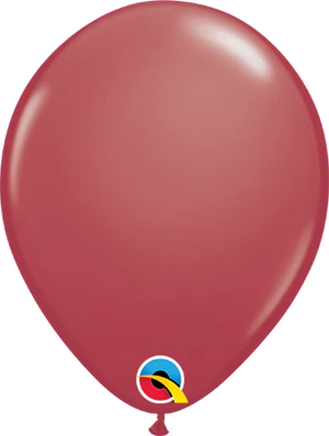 11 Inch Round Cranberry Qualatex Plain Latex Balloons UNINFLATED