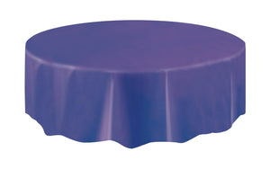 Purple Plastic Round Tablecover