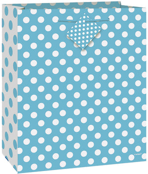 DOTS POWDER BLUE GIFT BAG LARGE