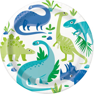 Dinosaur Roar Party Paper Lunch Plates - Pack of 8