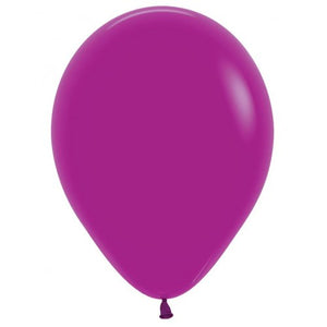 5 Inch Round Fash Purple Orchid Sempertex Plain Latex Balloons UNINFLATED