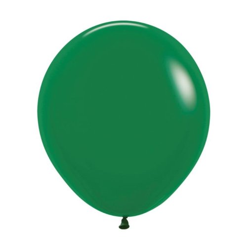 46 CM Round Fashion Forest Green Sempertex Plain Latex Balloon UNINFLATED