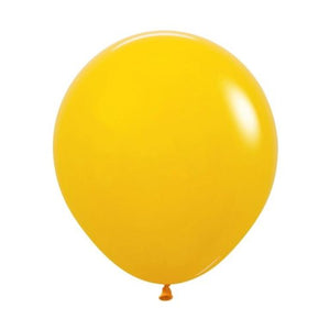 46 CM Round Fashion Honey Yellow Sempertex Plain Latex Balloon UNINFLATED