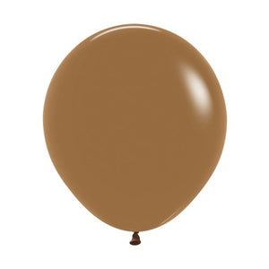 46 CM Fashion Mocha Sempertex Plain Latex Balloon UNINFLATED