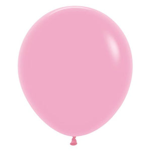 46 CM Round Fashion Pink Sempertex Plain Latex Balloon UNINFLATED