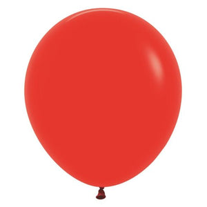 46 CM Round Fashion Red Sempertex Plain Latex Balloon UNINFLATED