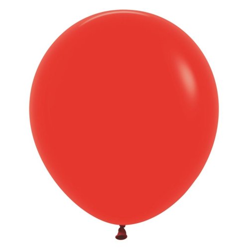 46 CM Round Fashion Red Sempertex Plain Latex Balloon UNINFLATED