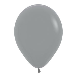 11 Inch Round Urban Grey Sempertex Plain Latex Balloons UNINFLATED
