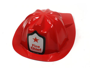 Fire Chief Red Plastic Party Hat