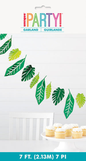 SAFARI LEAVES FOIL GARLAND For Jungle Safari