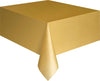 Gold Plastic Rectangle Tablecover